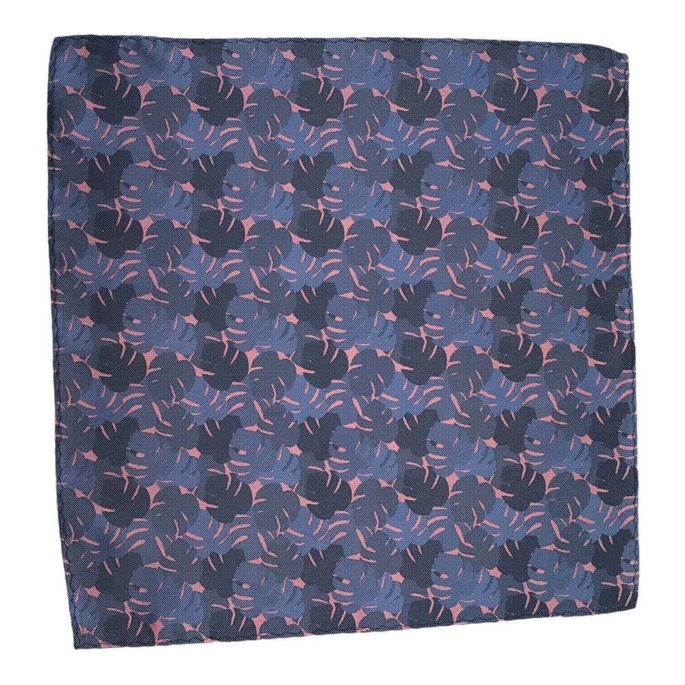 DWYANE WADE Blue/Purple Geometric Pocket Square Silk 12”/12" EC - Picture 2 of 3